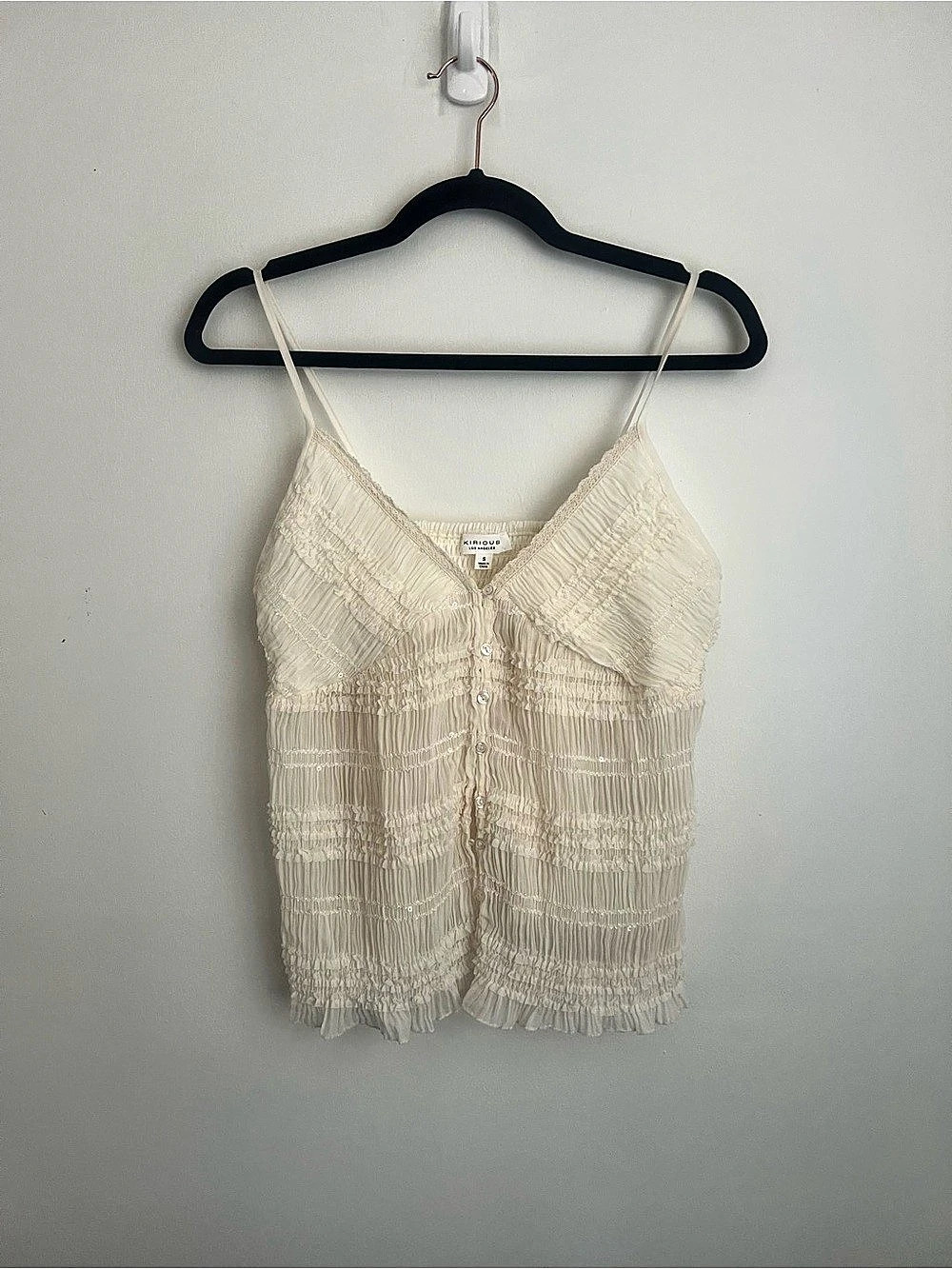KIRIOUS Cream Textured Camisole